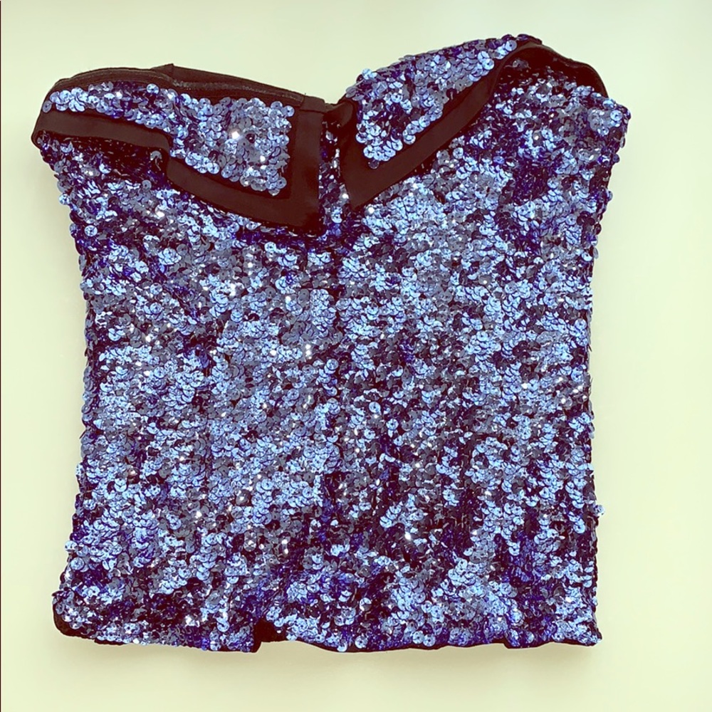 Bebe sequin tube top